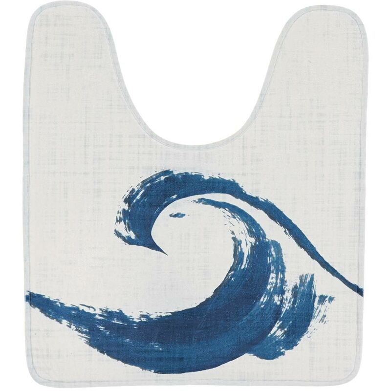 foto del prodotto tappetino in microfibra con stampa a onde 45x50 cm manureva tendance