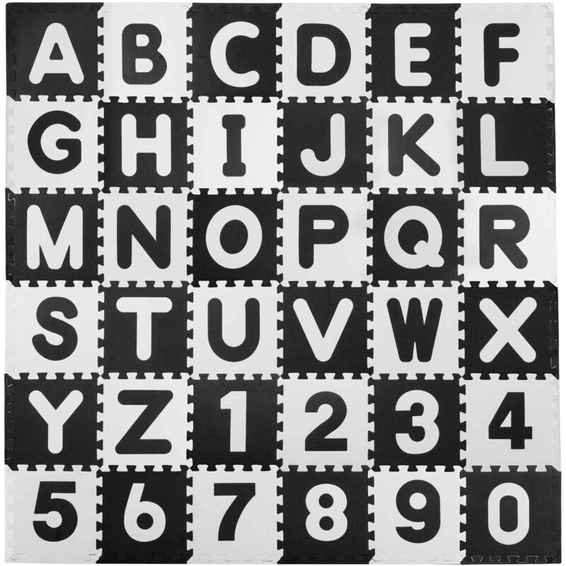 foto del prodotto tappetino in schiuma per puzzle con lettere degli incantesimi. 30x30 cm 36 pz.