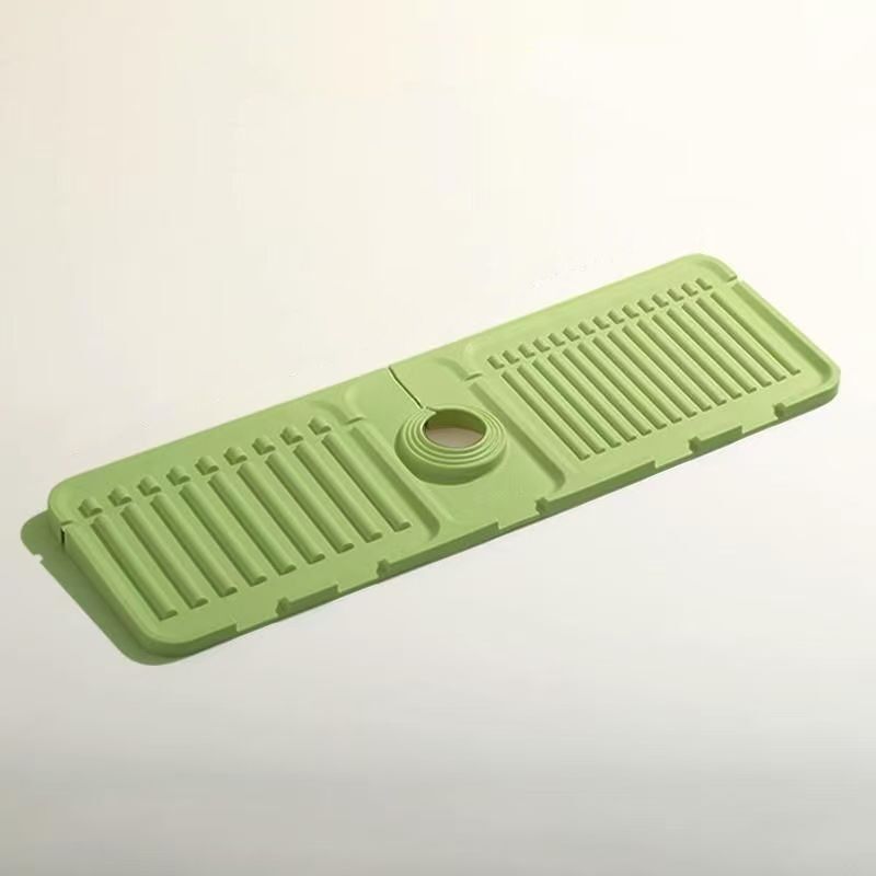 foto del prodotto tappetino per il rubinetto del lavello della cucina, protezione dagli schizzi, tappetino in silicone per l asciugatura, vassoio per lavello in pietra