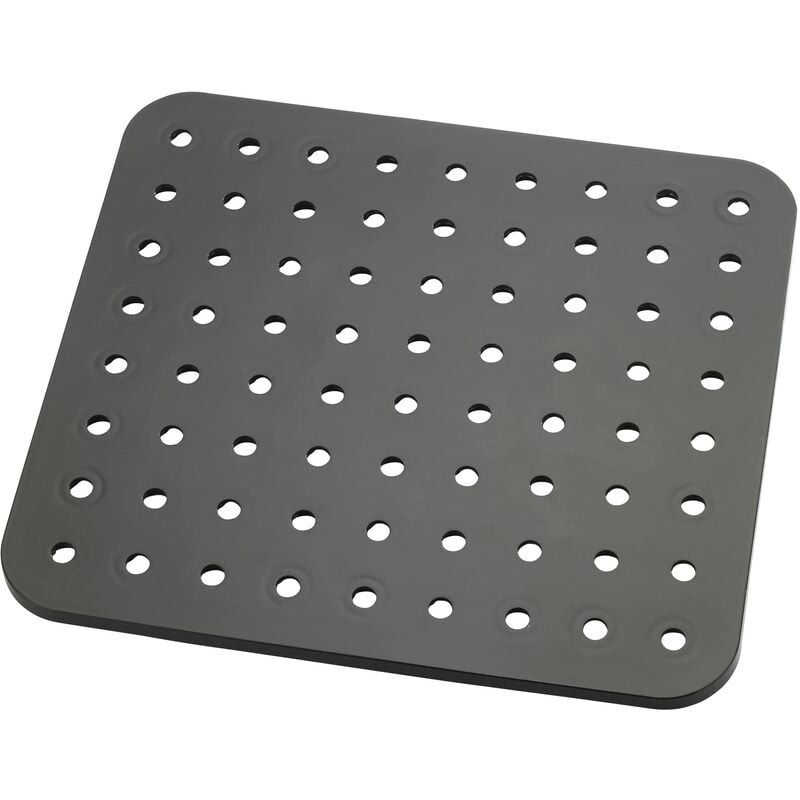 foto del prodotto tappetino per lavello kristall nero extra spesso, plastica, 27.5 x 1 x 31 cm, nero wenko