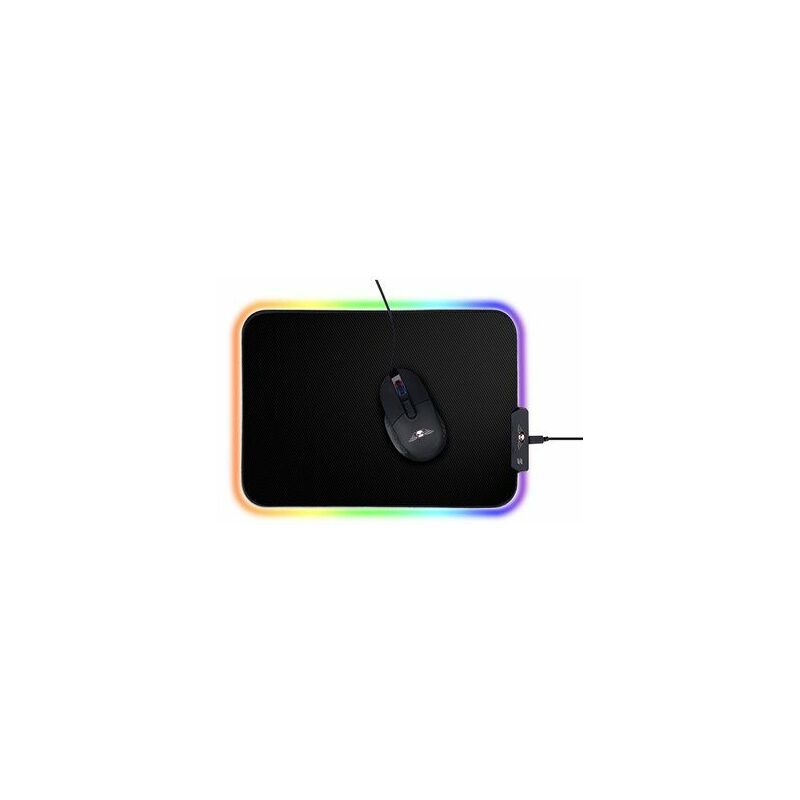 foto del prodotto tappetino per mouse da gioco no fear con luce rgb