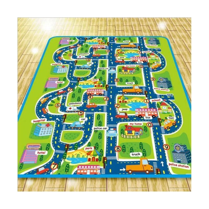 foto del prodotto tappetino per pittura tappetino per gattonare 2 in 1 per bambini