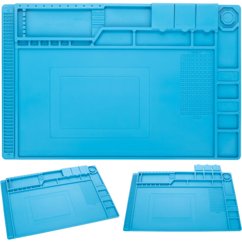 foto del prodotto tappetino per saldatura in silicone con organizer 450 x 300 mm