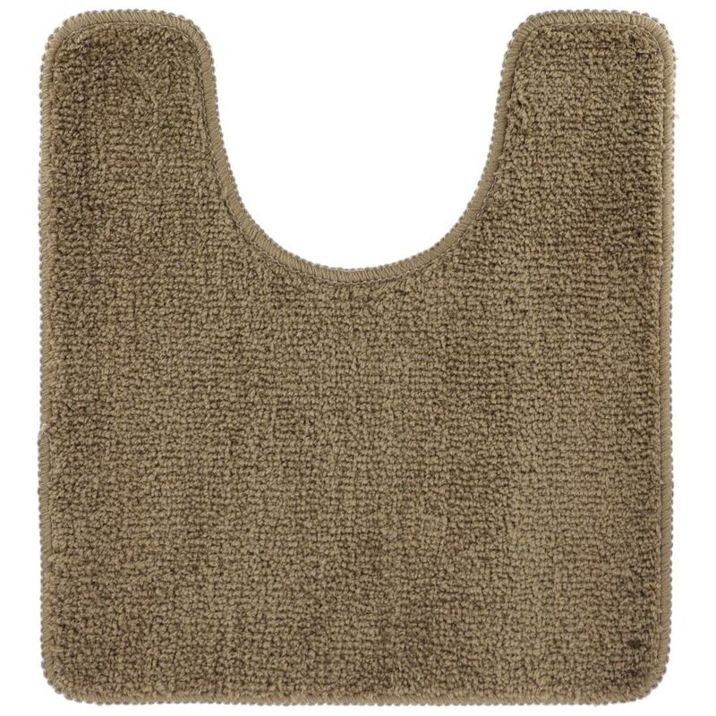 foto del prodotto tappetino per wc in microfibra 45x50 cm con supporto in lattice marrone tendance