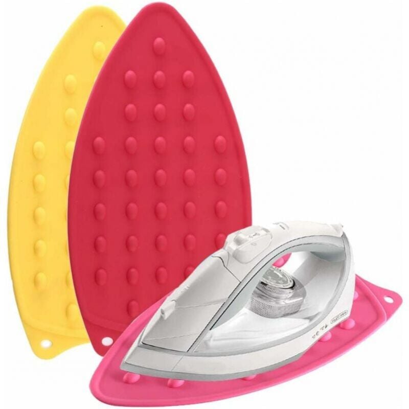 foto del prodotto tappetino poggiaferro in silicone da 3 pezzi, perfetto per asse da stiro, cuscinetto resistente al calore, supporto in gomma portatile e universale