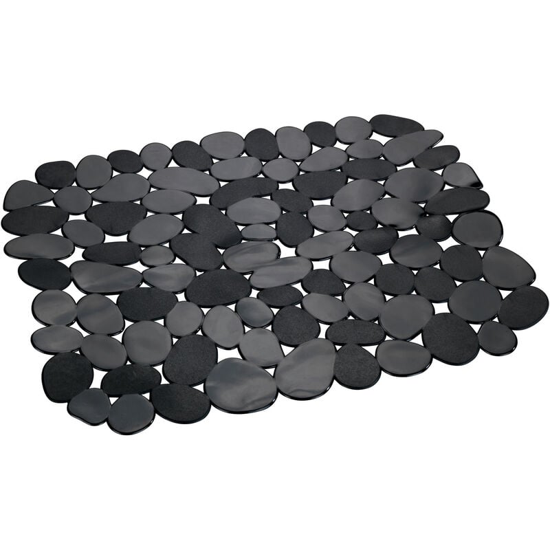 foto del prodotto tappetino protettivo per lavello stone, protegge da graffi, protegge stoviglie, tagliabile, plastica, 31 x 26 cm, nero wenko
