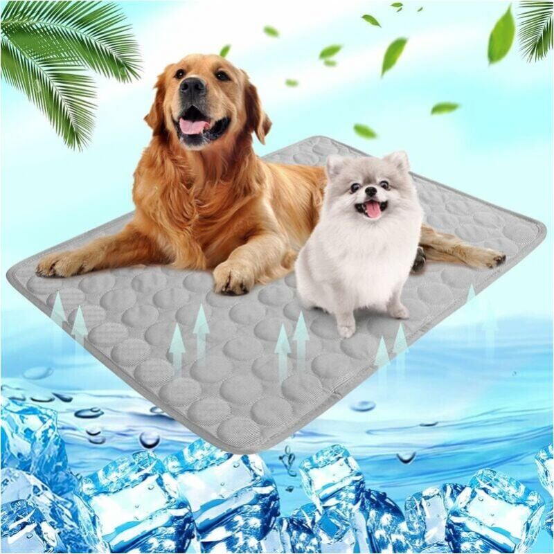 foto del prodotto tappetino rinfrescante per cani e gatti 60 x 50 cm per l estate auto rinfrescante lavabile tappetino rinfrescante impermeabile