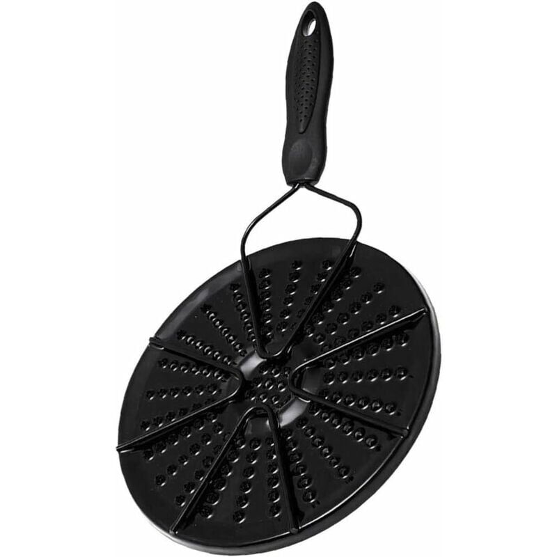 foto del prodotto tappetino riscaldante ausiliario per stufa a gas invernale, anello di fuoco lento, protezione dal calore per cucina domestica, nero