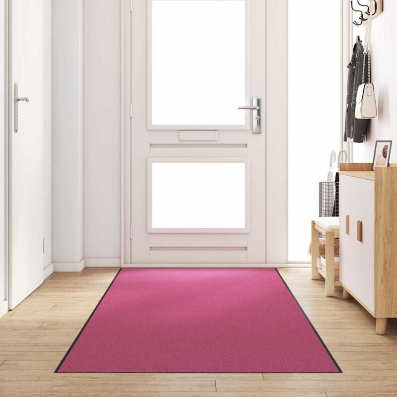 foto del prodotto tappetino rosa e nero 120 x 350 cm poliammide e pvc vidaxl