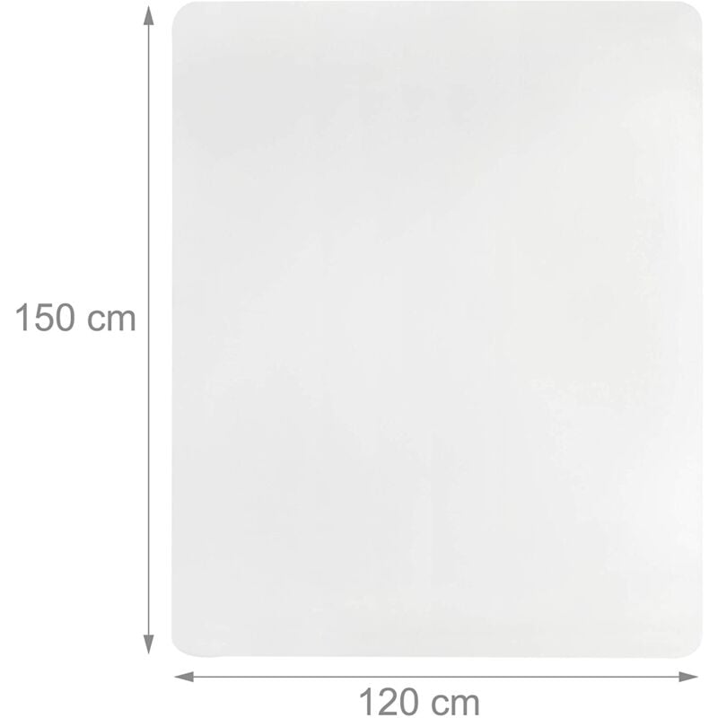 foto del prodotto tappetino salvapavimento trasparente per ufficio 120 x 150 cm 1300028372
