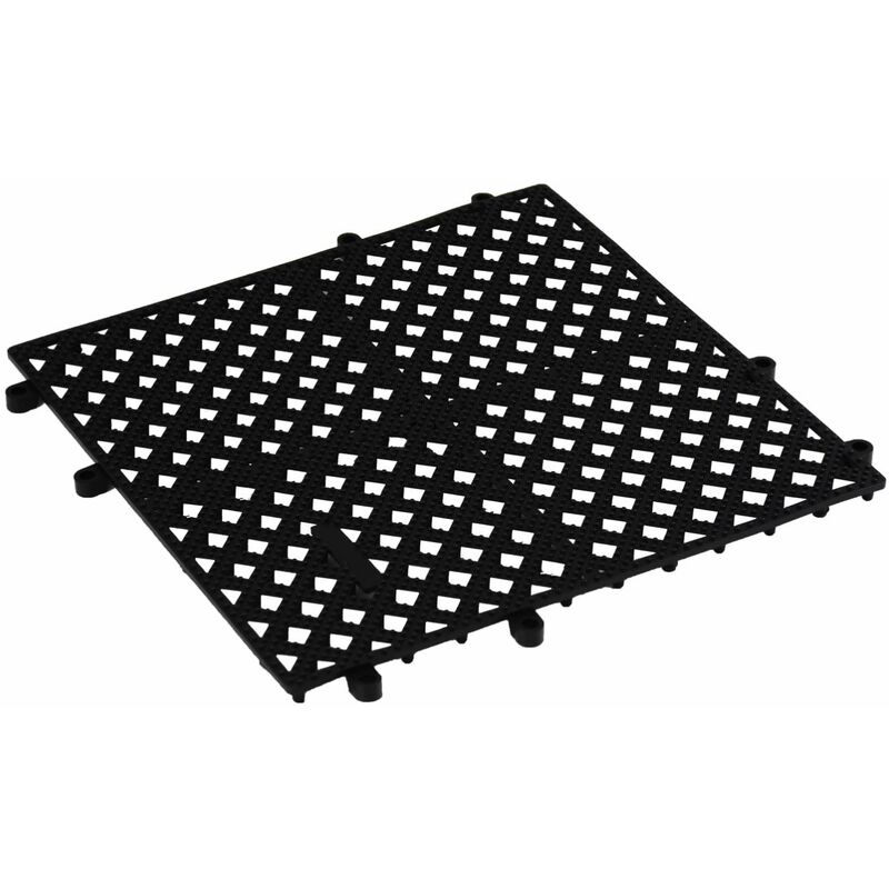 foto del prodotto tappetino scolabicchieri nero in plastica piazza