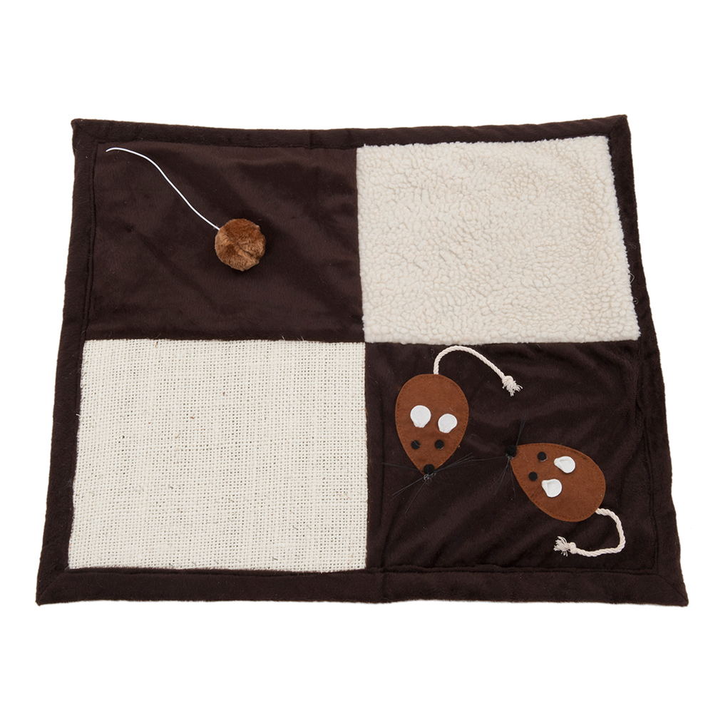 foto del prodotto tappetino tiragraffi patchwork l 58 x p 49 x h 1 cm