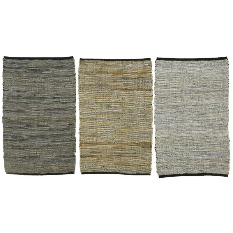 foto del prodotto tappeto 90x60 pelle e cotone