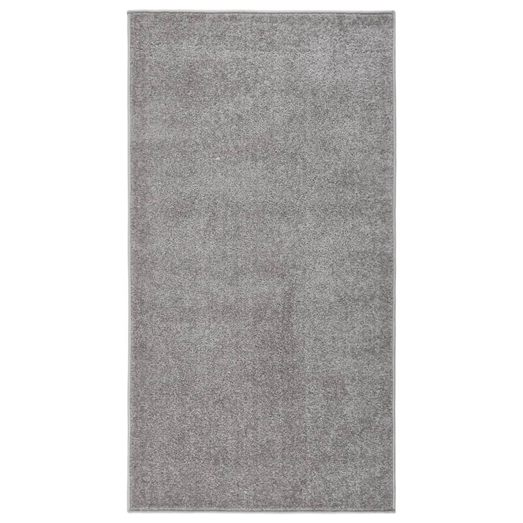 foto del prodotto tappeto a pelo corto 80x150 cm grigio vidaxl
