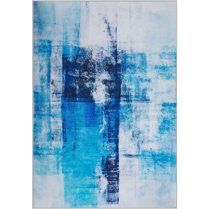 foto del prodotto tappeto a pelo corto blu 160 x 230 cm trabzon