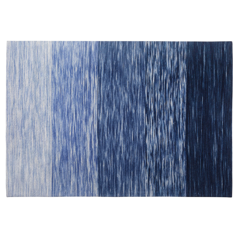 foto del prodotto tappeto a pelo corto in colore blu 140 x 200 cm kapakli