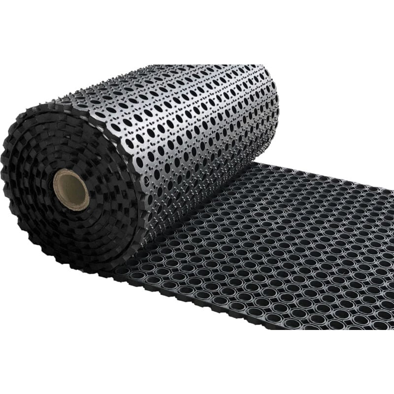 foto del prodotto tappeto ad anello di gomma in rotolo - per uso intensivo - spessore 23 mm - larghezza 80 cm