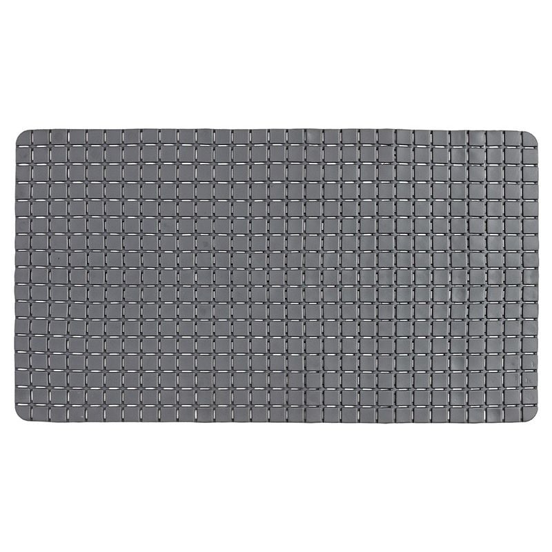 foto del prodotto tappeto antiscivolo in pvc per doccia mosaico grigio 40x70 cm