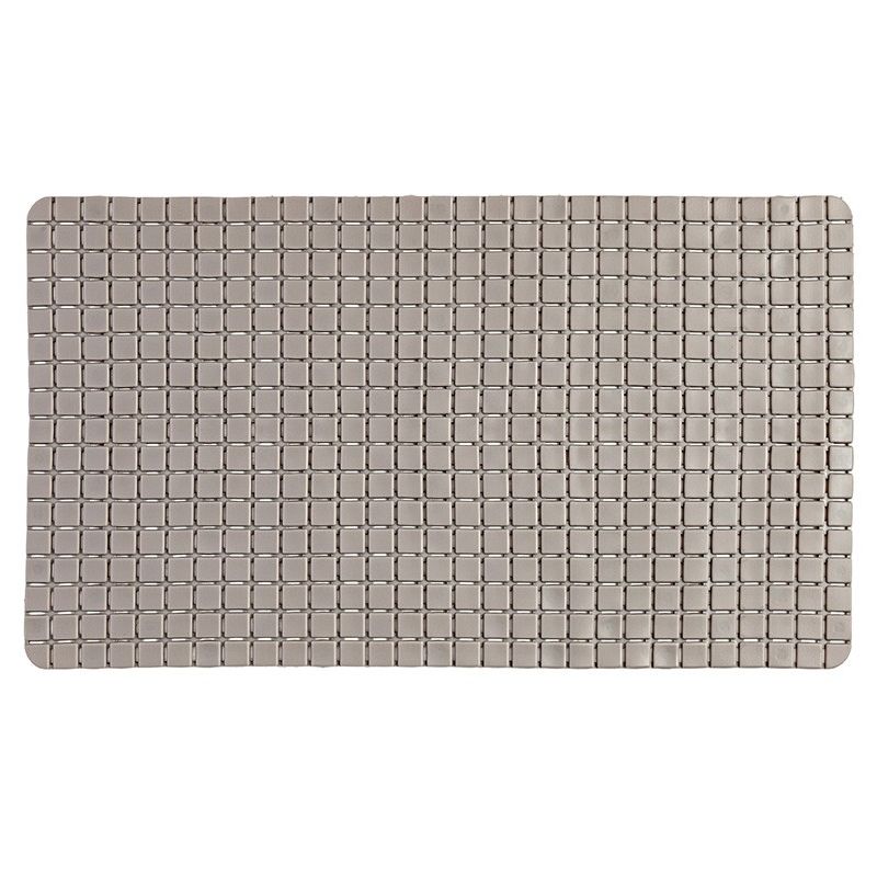 foto del prodotto tappeto antiscivolo in pvc per doccia mosaico tortora 40x70 cm