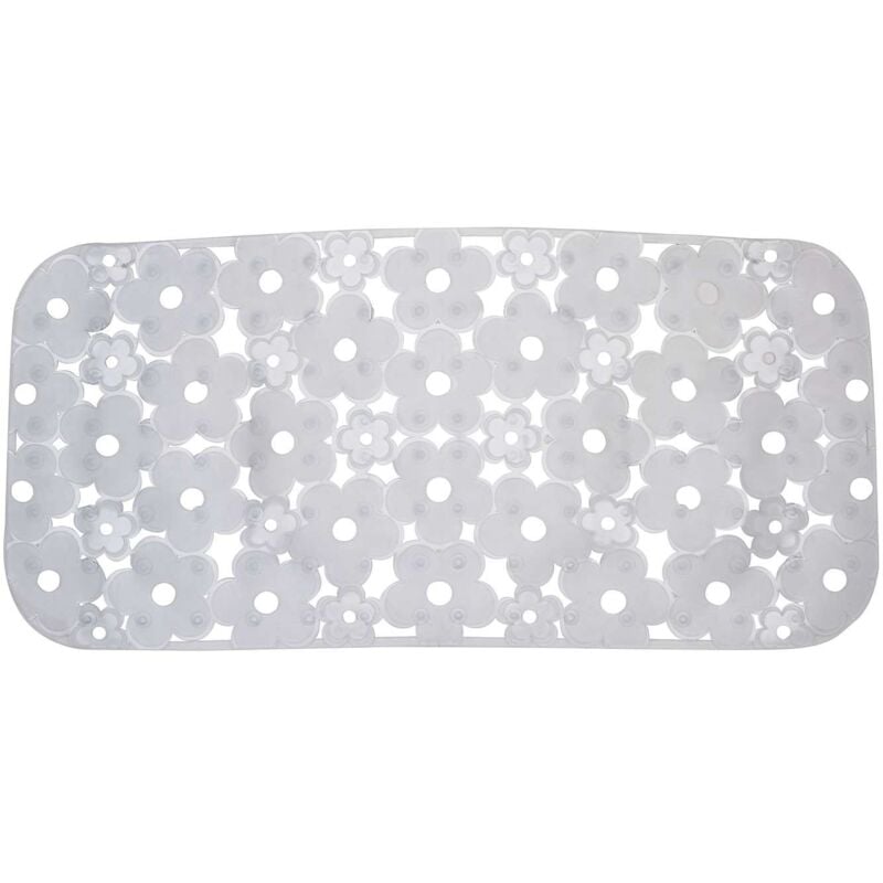 foto del prodotto tappeto antiscivolo margherita vasca 35x72 cm trasparente