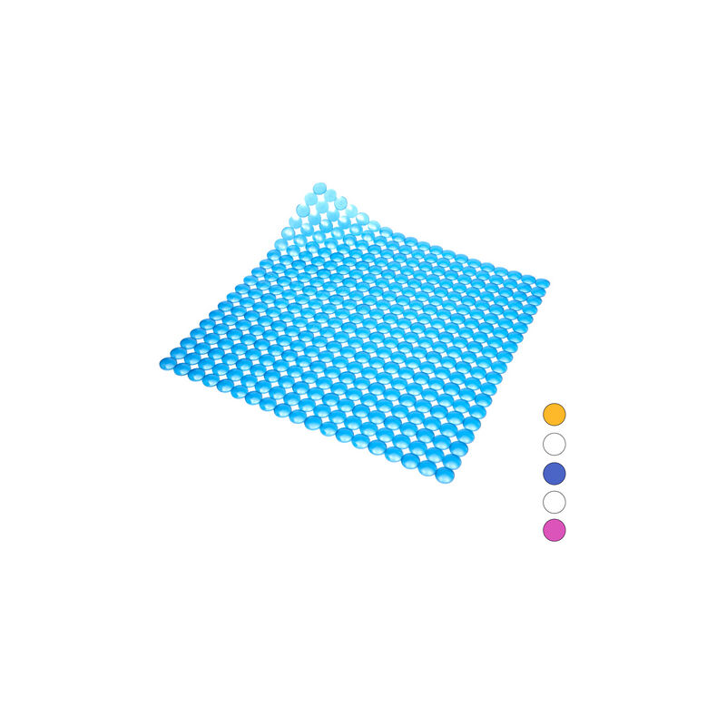 foto del prodotto tappeto antiscivolo per doccia mod. rondo cm 52x52 blu dh