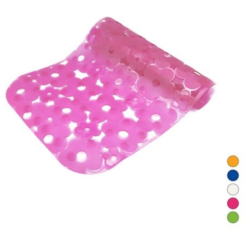foto del prodotto tappeto antiscivolo per vasca mod. margherita cm 72 x 36 fucsia dh