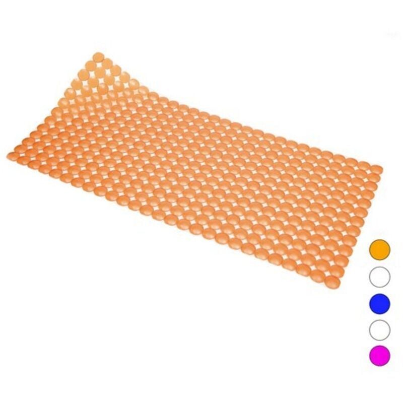 foto del prodotto tappeto antiscivolo per vasca mod. rondo cm 72x36 arancio