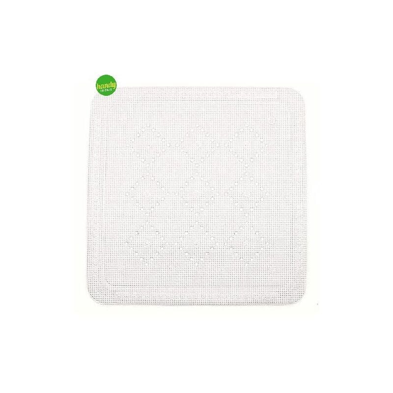 foto del prodotto tappeto antiscivolo spirella alaska 55 x 55 cm bianco