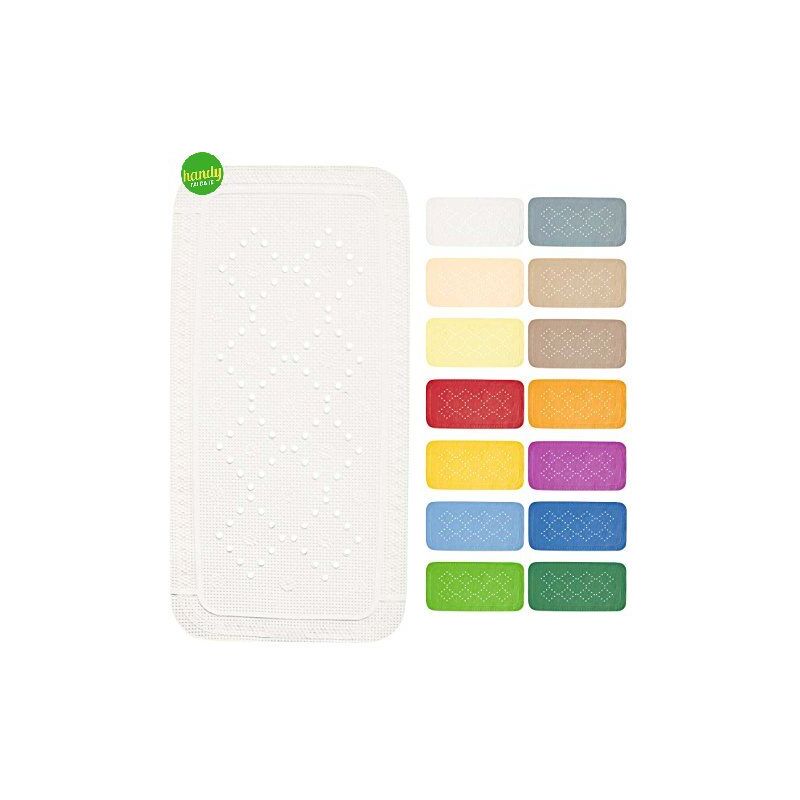 foto del prodotto tappeto antiscivolo spirella alaska 70 x 36 cm bianco