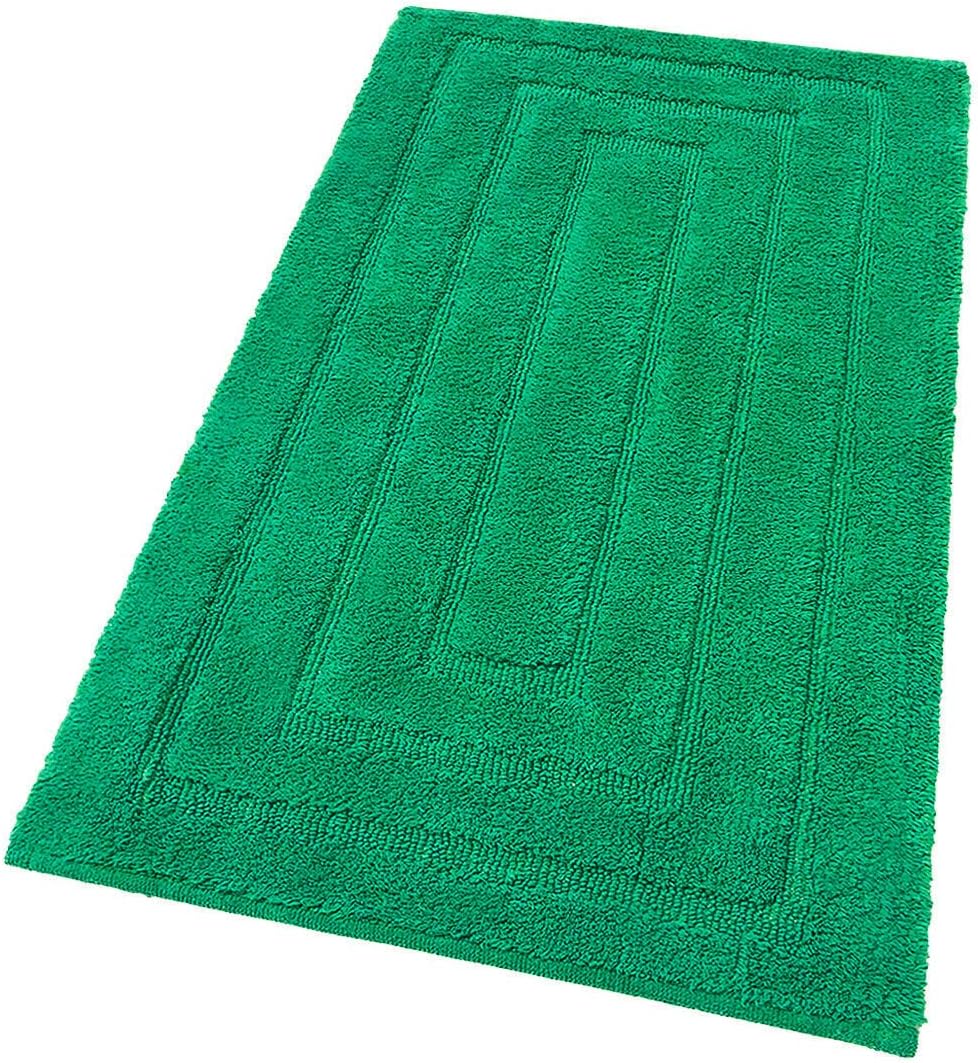 foto del prodotto tappeto bagno 60x175 cm puro cotone elegante lussuoso morbido scendiletto antiscivolo verde