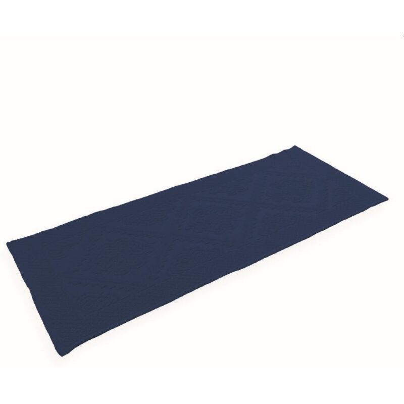 foto del prodotto tappeto bagno antiscivolo in cotone 1600 gsm blu 60x 150 cm