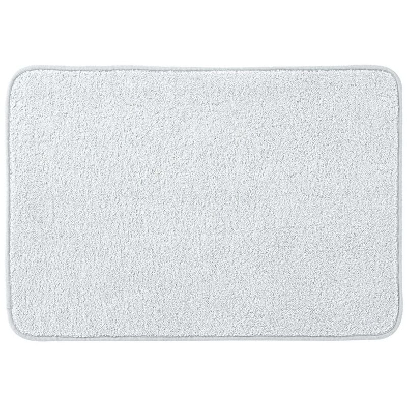 foto del prodotto tappeto bagno bianco 60x40 cm in microfibra antiscivolo spring