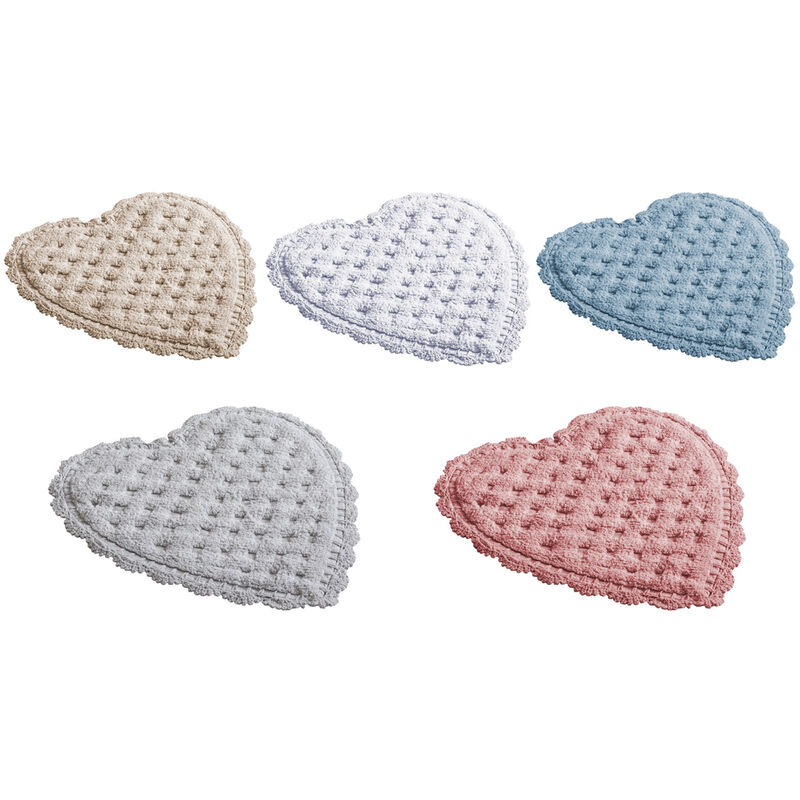 foto del prodotto tappeto bagno doccia spugna tappetino assorbente cotone pelo corto mod. giulietta, misuragiuliettacoloregrigio