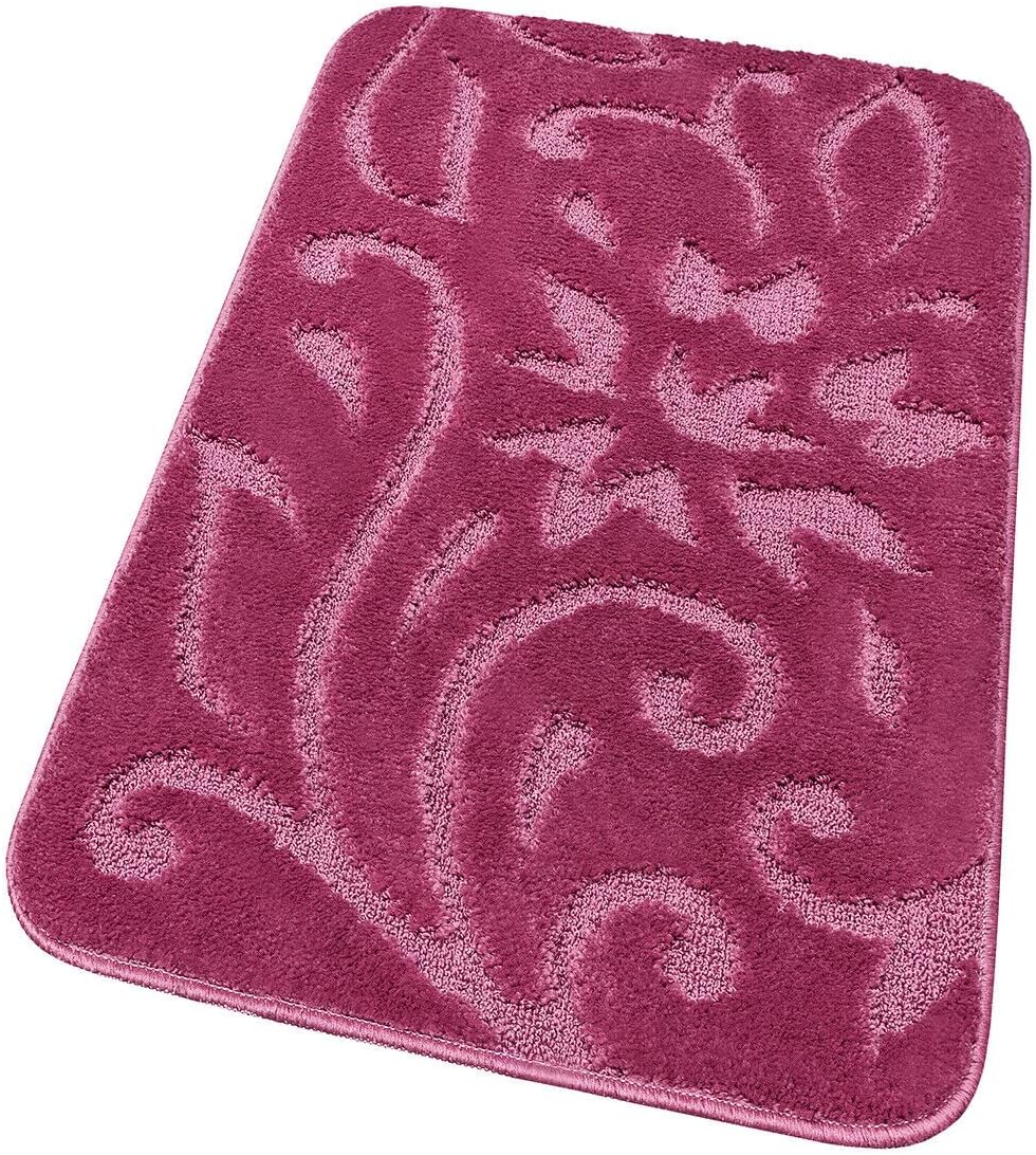 foto del prodotto tappeto bagno morbido scendiletto moderno elegante antiscivolo assorbente porpora 65x130 cm