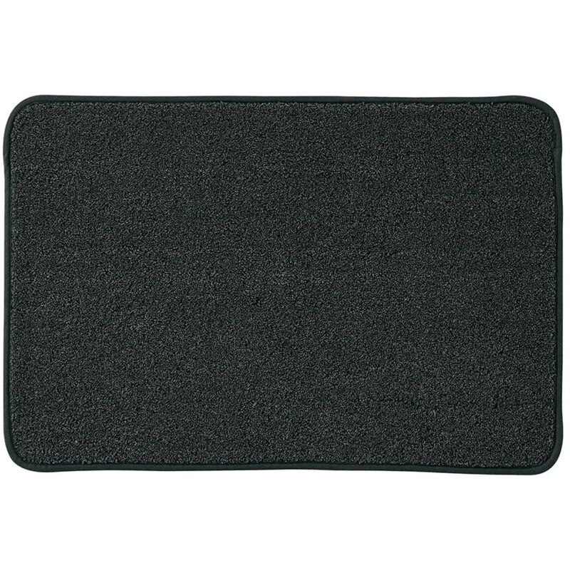 foto del prodotto tappeto bagno nero 60x40 cm in microfibra antiscivolo spring