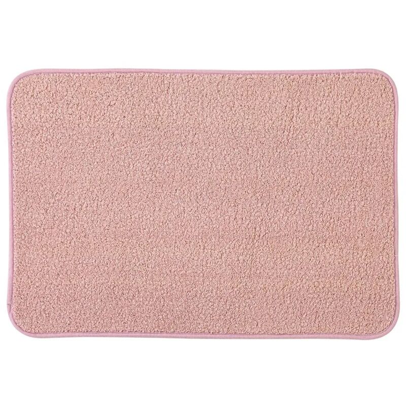 foto del prodotto tappeto bagno rosa 60x40 cm in microfibra antiscivolo spring