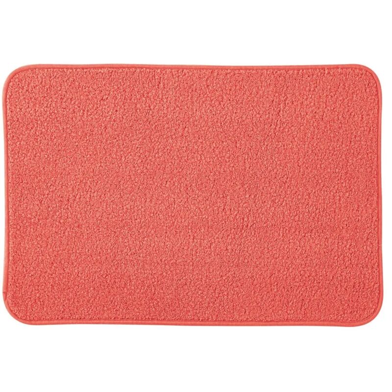 foto del prodotto tappeto bagno rosso 60x40 cm in microfibra antiscivolo spring