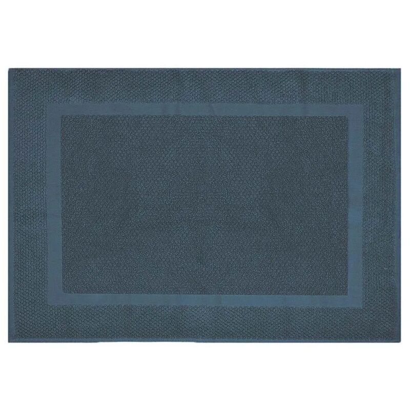 foto del prodotto tappeto bagno scendi doccia 100 cotone turchese cobalto 45x65 cm