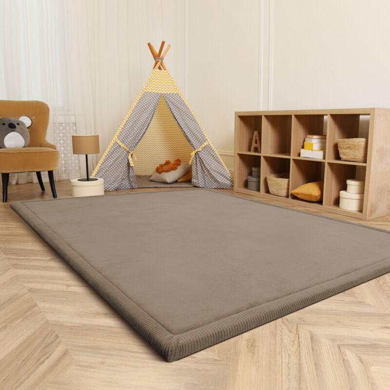 foto del prodotto tappeto bambini cameretta bambina ragezzi tappeto morbido antiscivolo moderno 140x200 cm, beige paco home