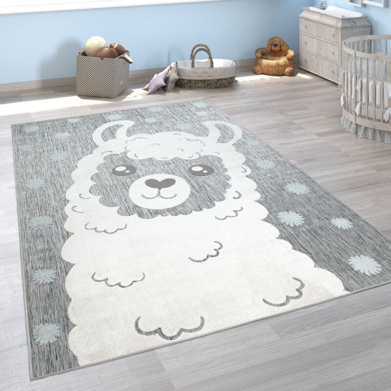 foto del prodotto tappeto bambini cameretta bambini tappeto outdoor tappeto da gioco animali 3d 80x150 cm, grigio 2 - paco home