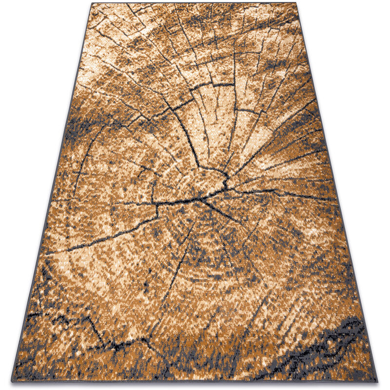 foto del prodotto tappeto bcf morad pie albero legna grigio beige oro vecchio beige 80x150 cm