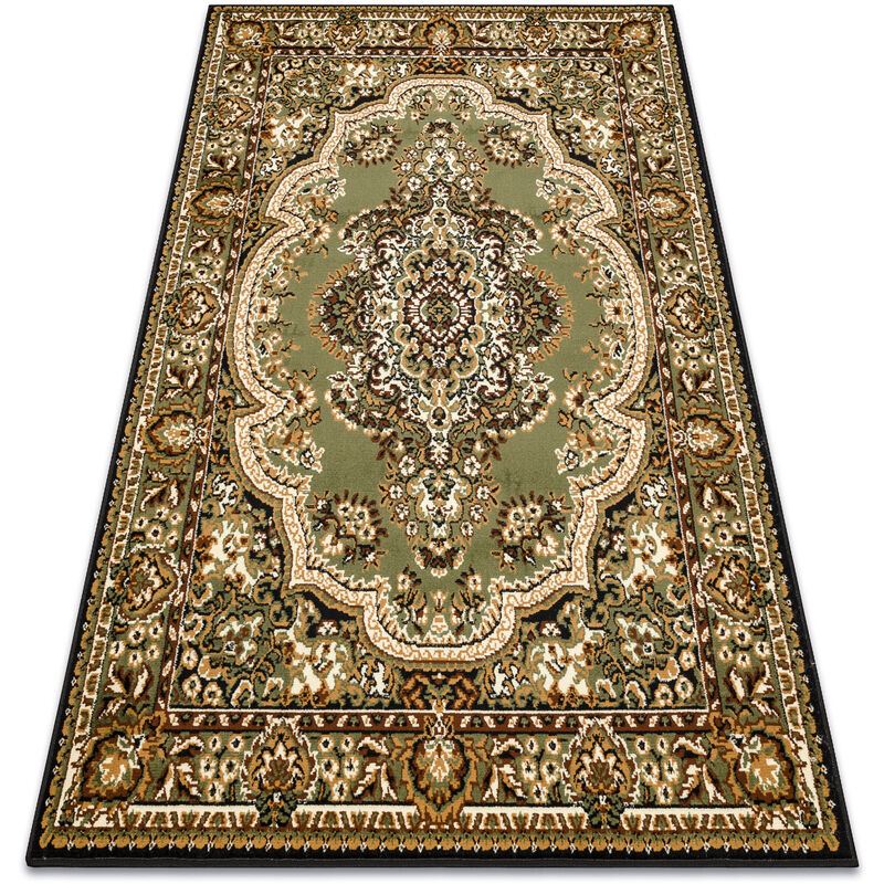 foto del prodotto tappeto bcf morad wiosna ornamento classico verde green 60x110 cm