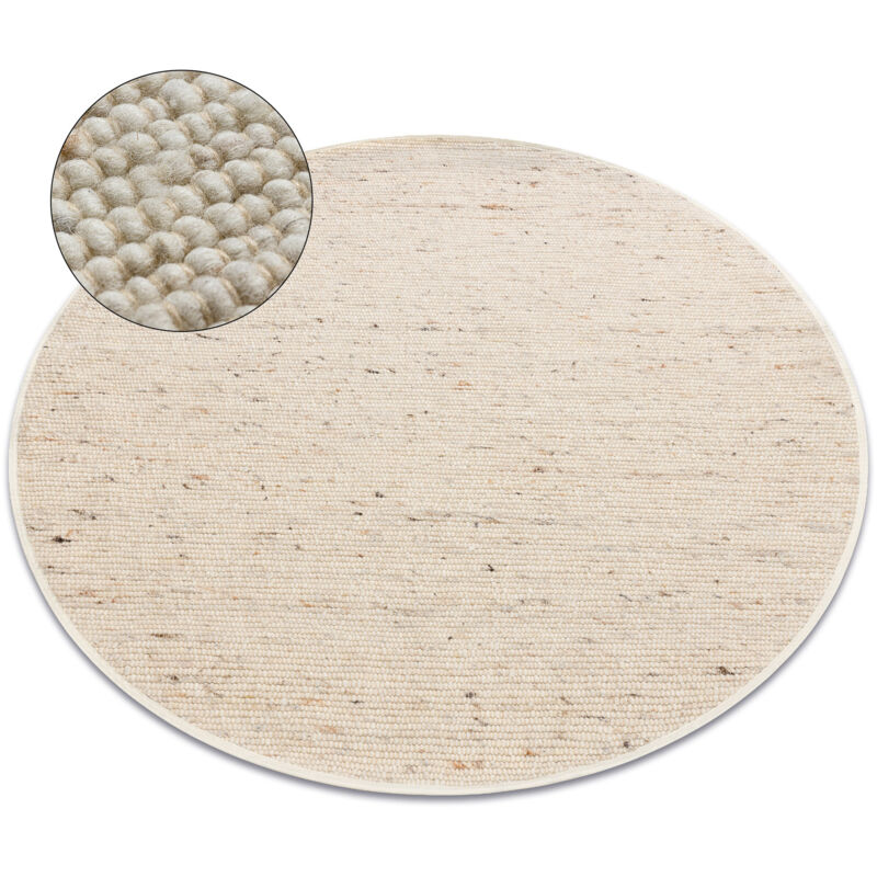 foto del prodotto tappeto beige nepal 2100 cerchio - lana, double face, naturale beige rotondo 120 cm