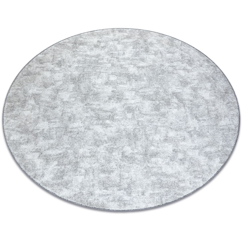 foto del prodotto tappeto cerchio pozzolana argento grey rotondo 100 cm