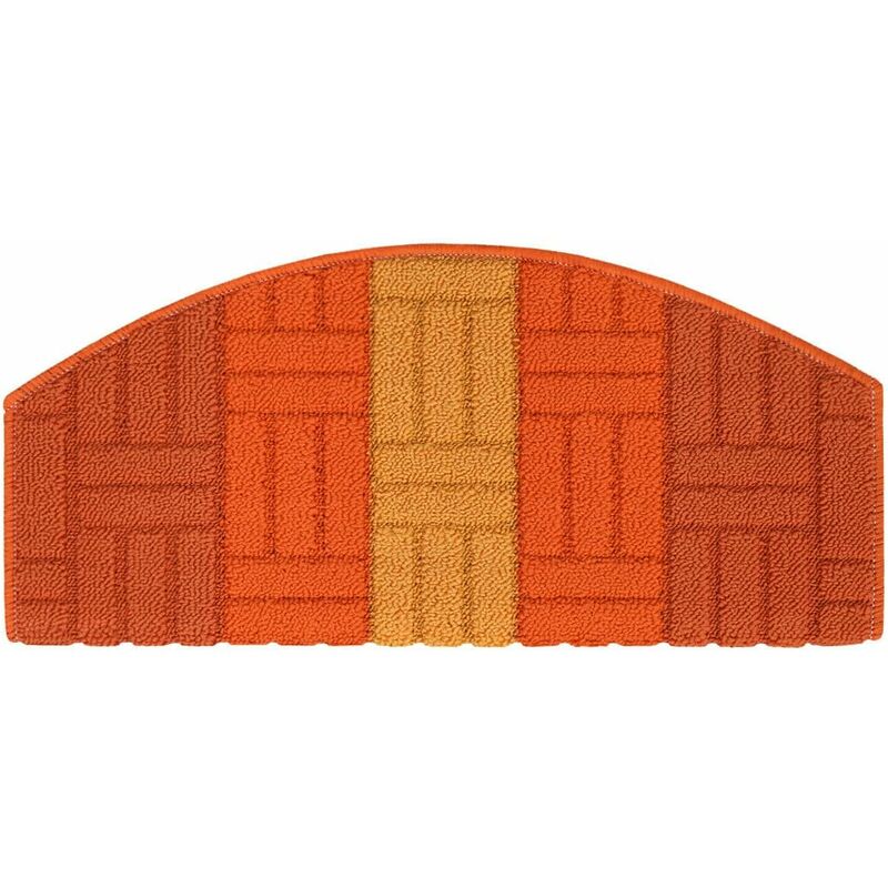 foto del prodotto tappeto copri gradini 3d proteggi scala salvagradino antiscivolo semiluna 100 made in italy arancione