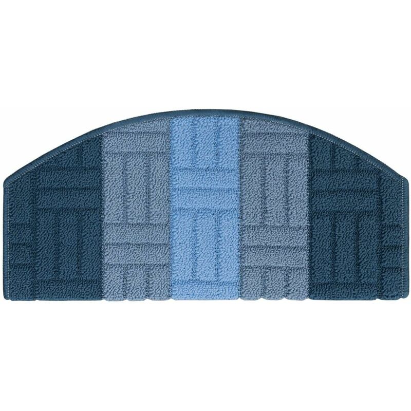foto del prodotto tappeto copri gradini 3d proteggi scala salvagradino antiscivolo semiluna 100 made in italy blu