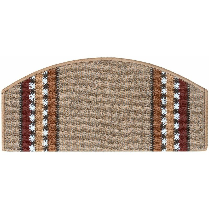foto del prodotto tappeto copri gradini salva scalino scala adesivo antiscivolo vintage 100 made in italy beige