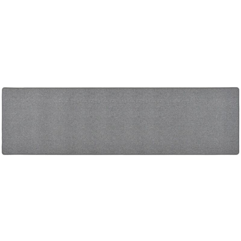 foto del prodotto tappeto corsia grigio scuro 50x200 cm vidaxl