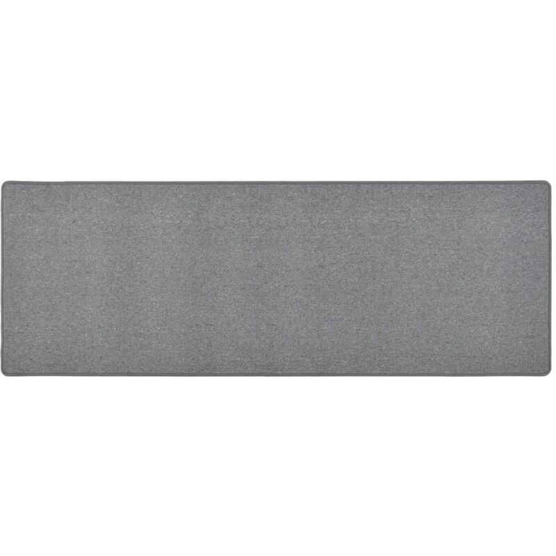 foto del prodotto tappeto corsia grigio scuro 80x250 cm vidaxl