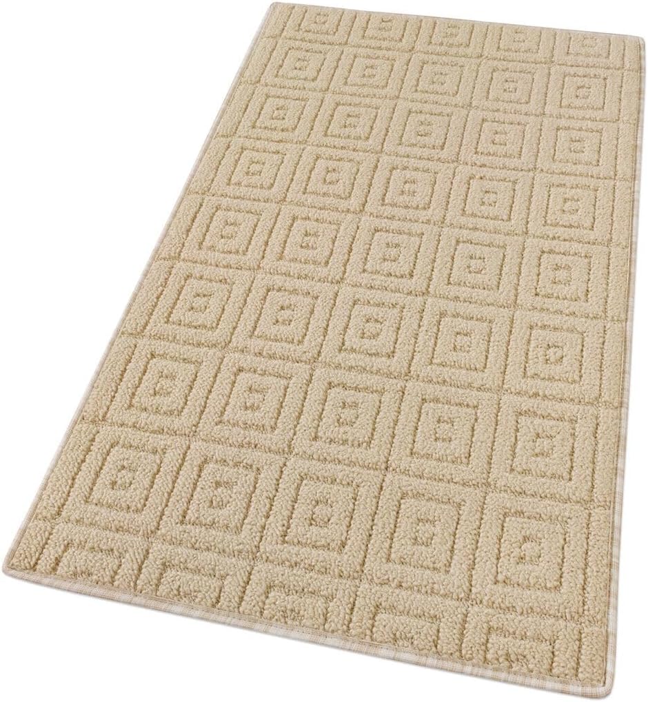 foto del prodotto tappeto cucina 3d antiscivolo tinta unita assorbente beige 57x290 cm